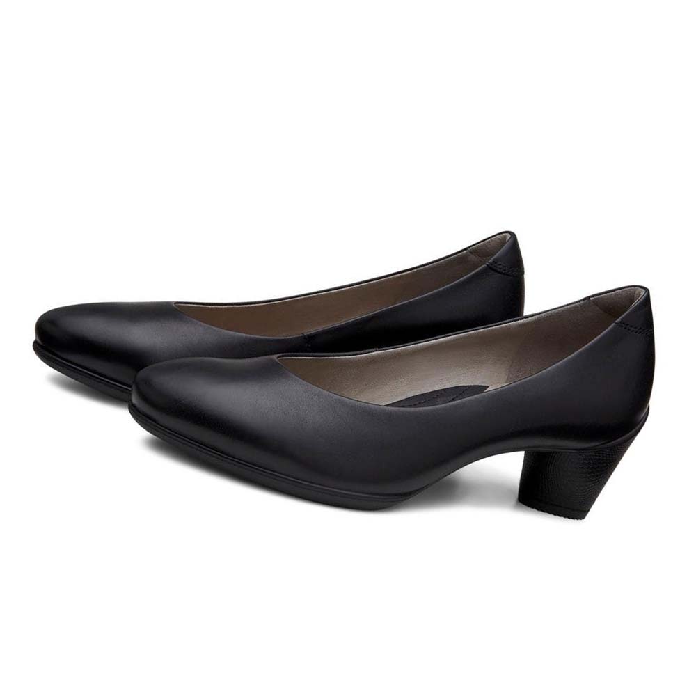 Women's Ecco Sculptured 45 Plain Pumps Black | USA 159PJJ